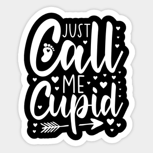 Valentines Day Pregnancy Announcement, Valentine pregnant couples, Just Call Me Cupid Sticker